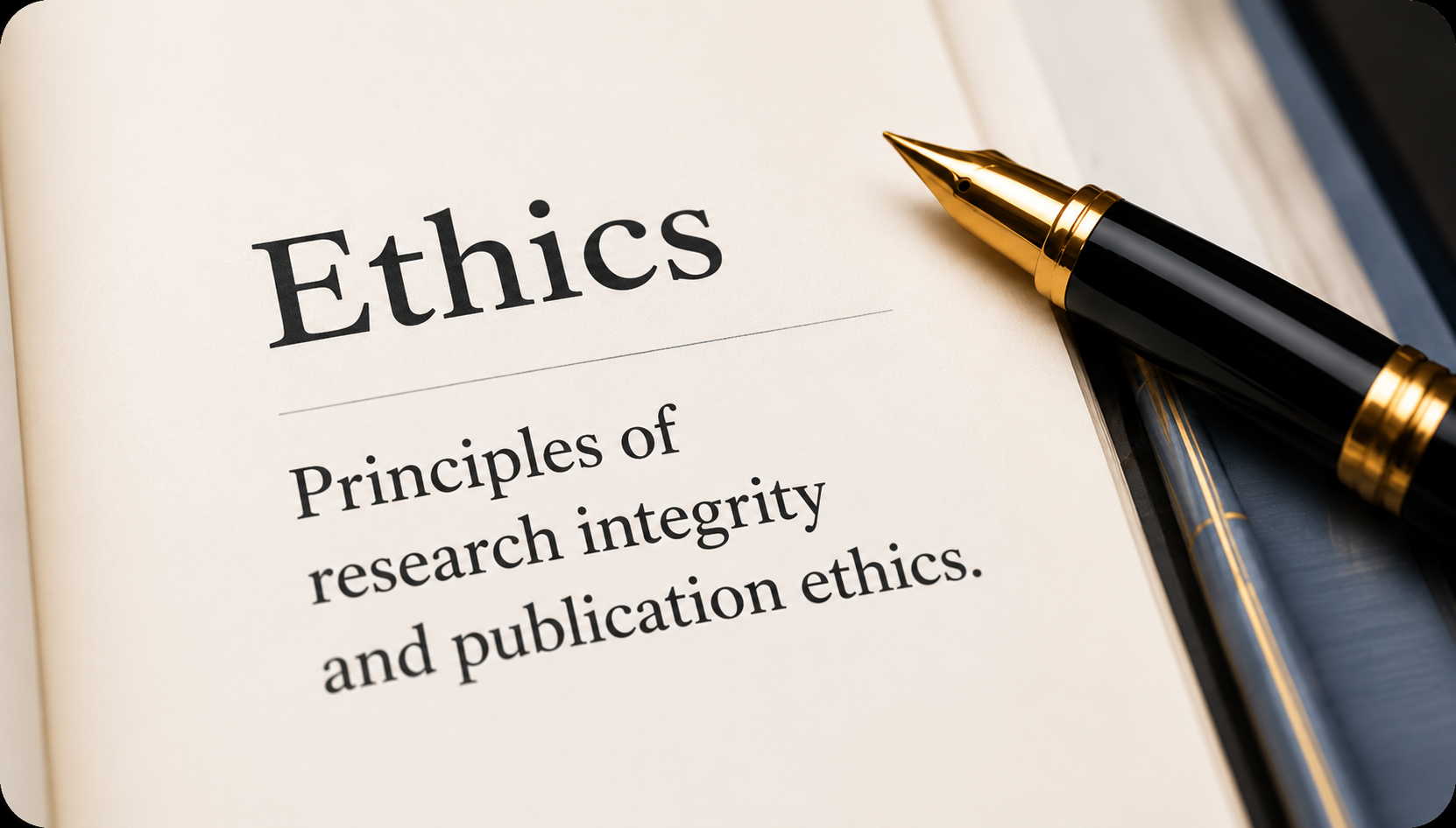 Ethics — principles of research integrity and publication ethics